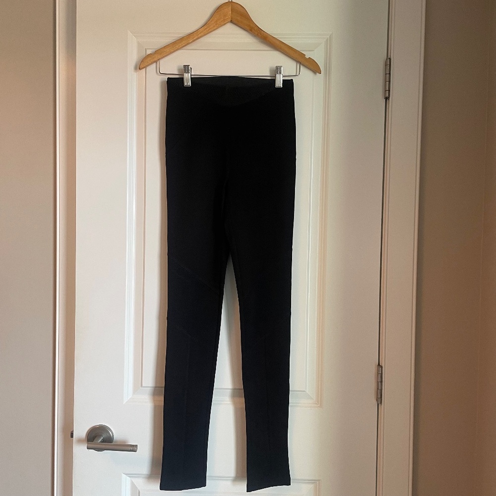 DEX Black Moto Style Leggings NWOT (XS)